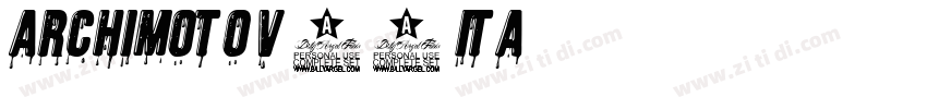 Archimoto V00 Ita字体转换